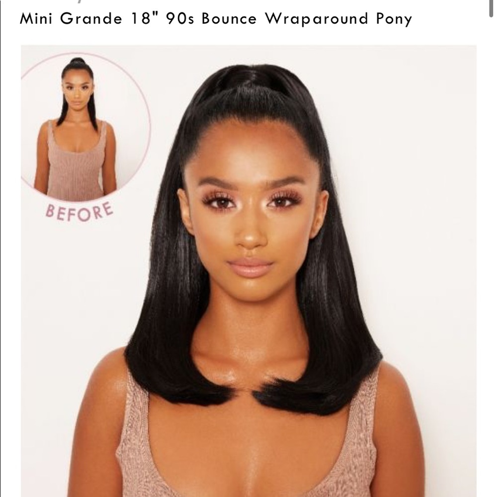 Send Offers ❤️ LullaBellz - Mini Grande 18" 90s Bounce Wraparound Ponytail